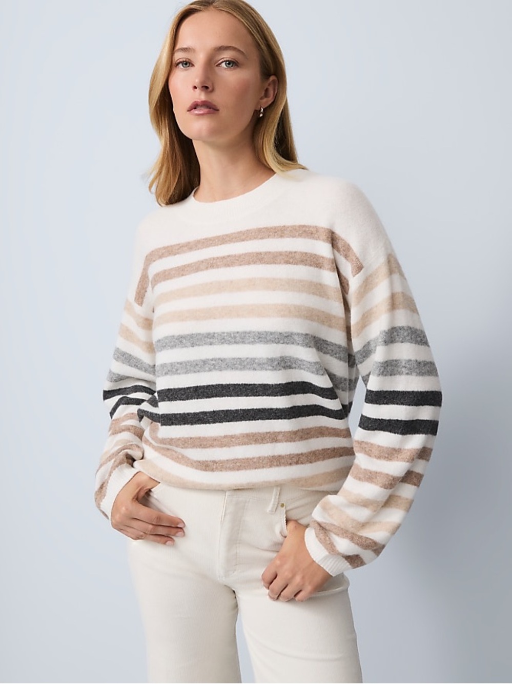 Ann Taylor Weekend Striped Raglan Sweater - worn once! MP